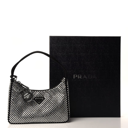 Prada Satin Crystal Mini Re-Edition 2000 Bag Cristal 11 of 11