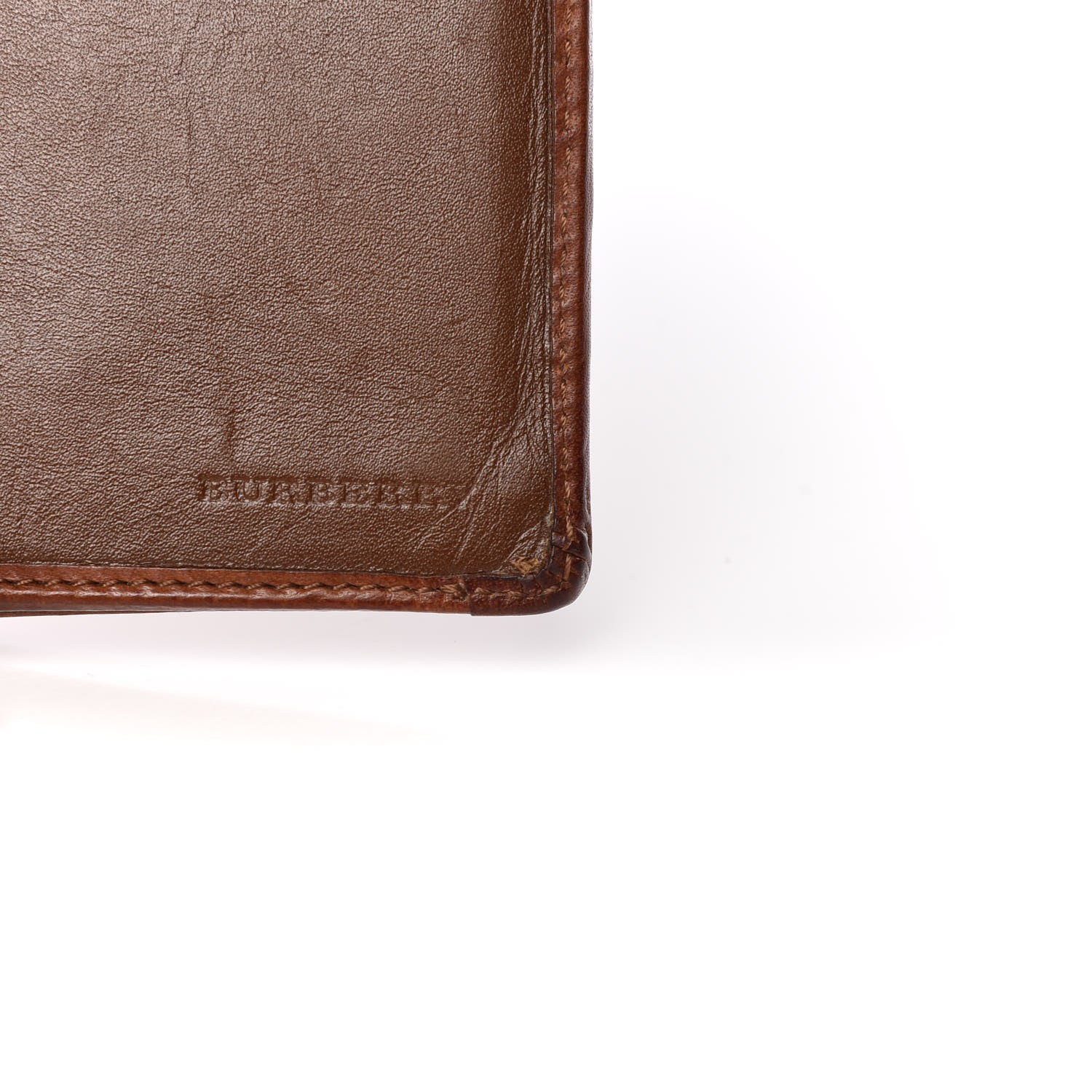Burberry Haymarket Check Continental Wallet Tan 15 of 17