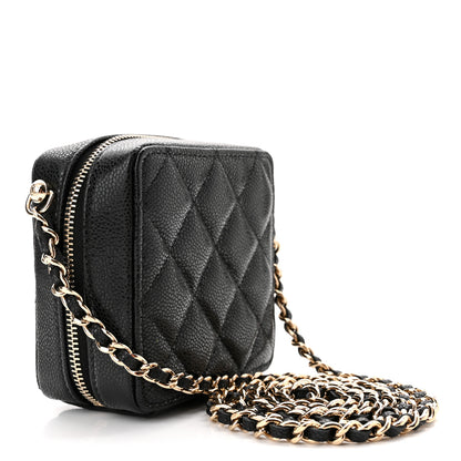 Chanel Caviar Quilted Clutch With Chain Black 3 of 11