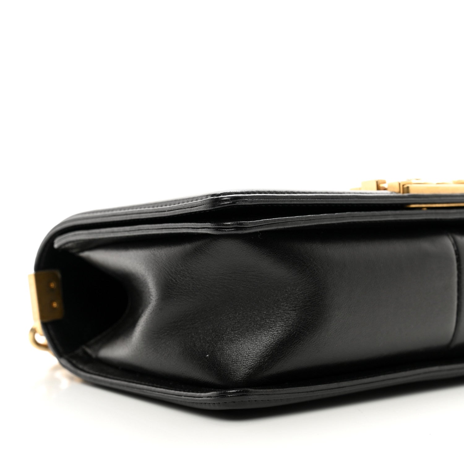 Chanel Fabric Chevron Braided Medium Boy Flap Black White 9 of 10