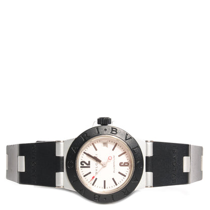 Bulgari Aluminum Rubber 29mm Diagono Quartz Watch 3 of 11