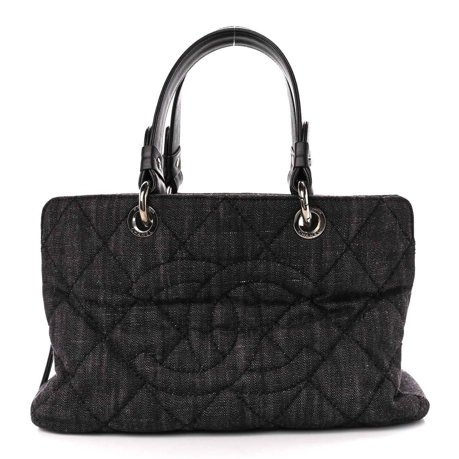 Chanel Denim Quilted Timeless Tote Black 1 of 10