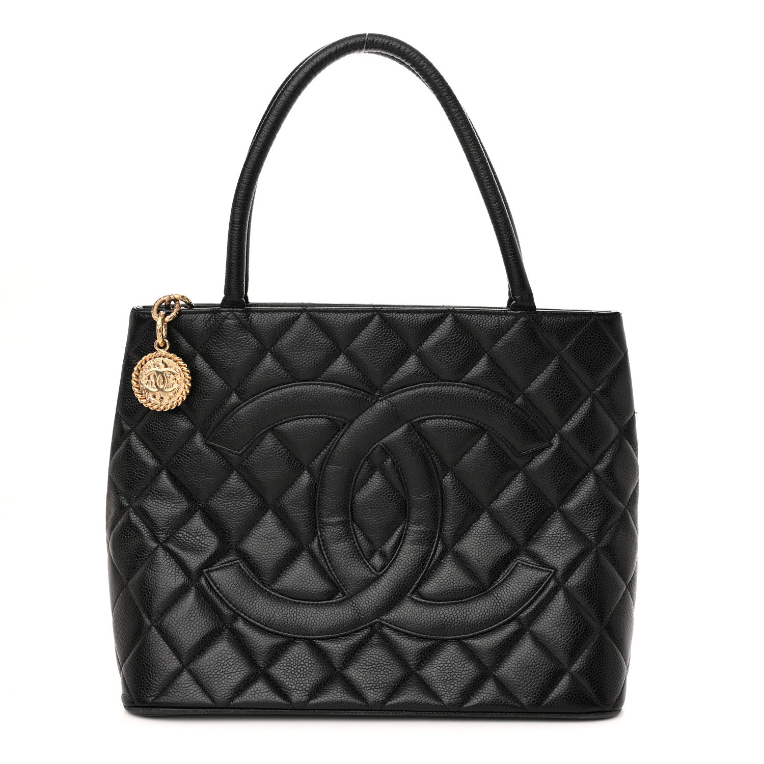 Chanel Caviar Quilted Medallion Tote Black 1 of 11