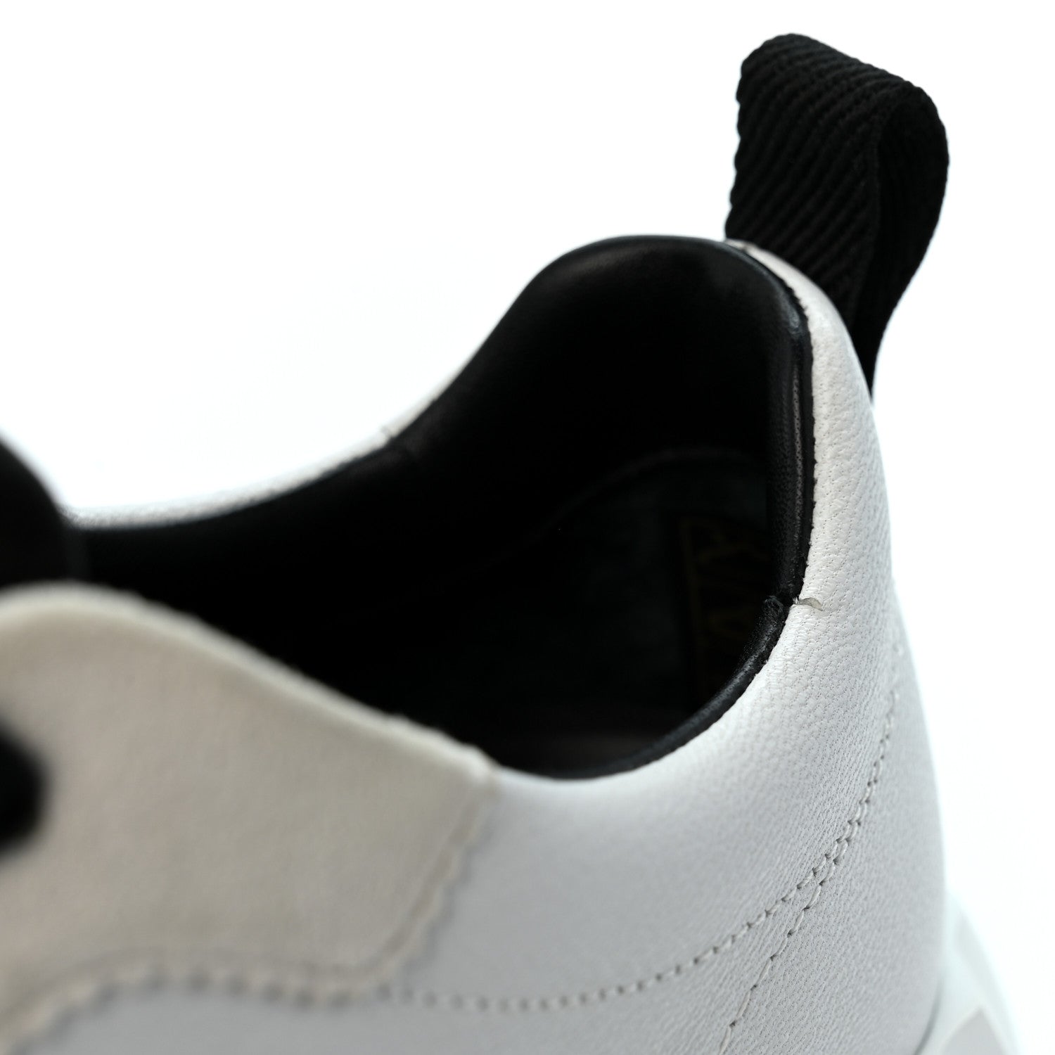 Hermes Calfskin Suede Goatskin Bouncing Sneakers 36.5 White Black 10 of 11