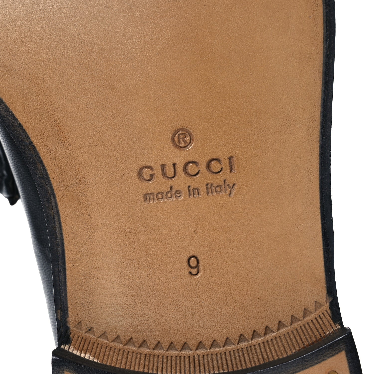 Gucci Mandala Goatskin Mens Horsebit Loafers 9 Black 8 of 11