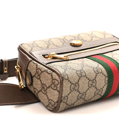 Gucci GG Supreme Monogram Web Small Ophidia Belt Bag 85 34 Dark Brown 6 of 11