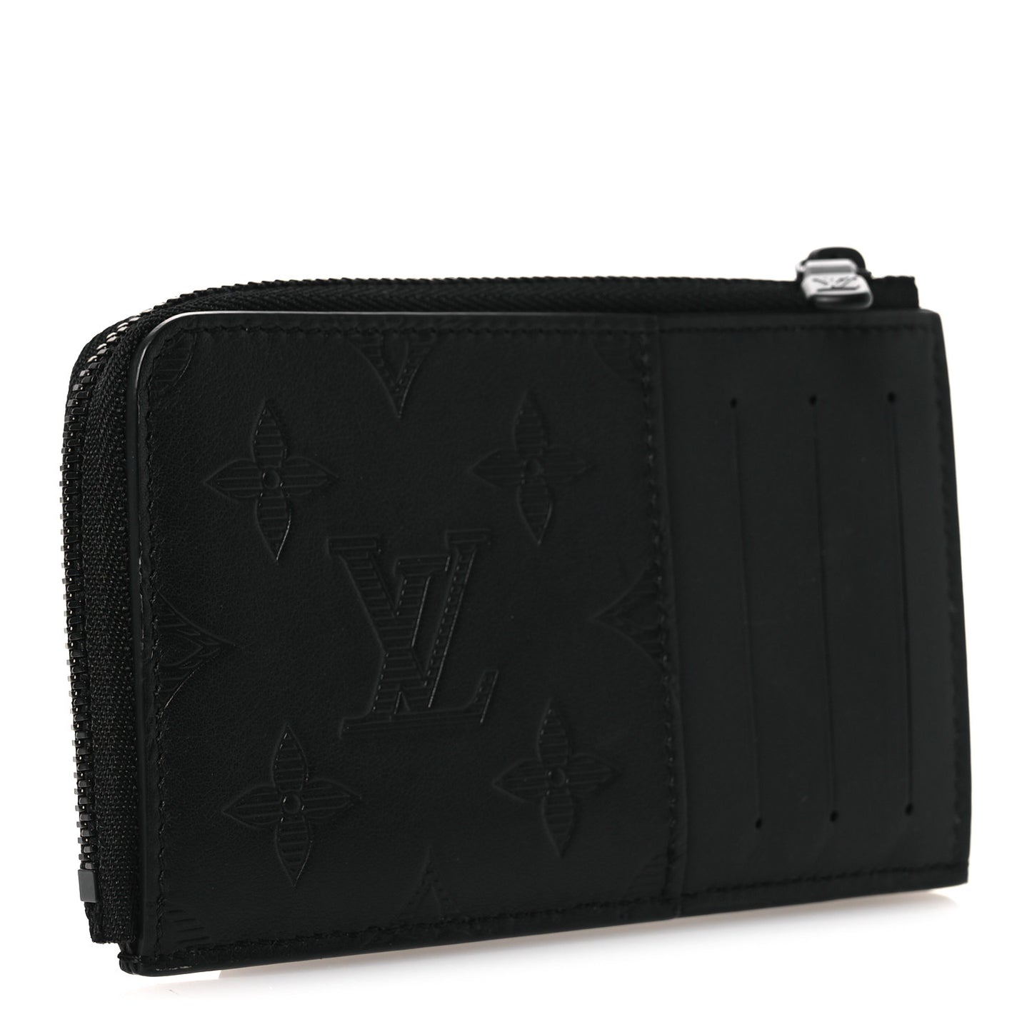 Calfskin Monogram Shadow Hybrid Wallet Black