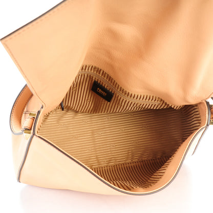 Fendi Vitello Flamingo Enamel Big Forever Mama Baguette Beige 5 of 8