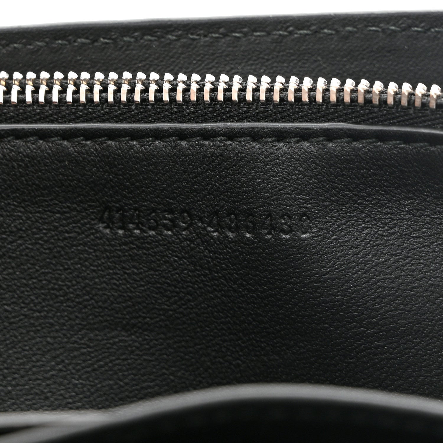 Alexander McQueen Calfskin Crocodile Embossed Skull Wallet on Chain Black 7 of 11