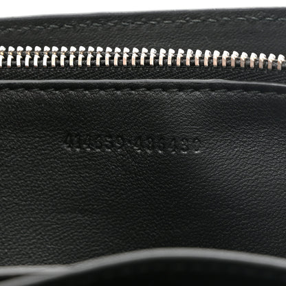 Alexander McQueen Calfskin Crocodile Embossed Skull Wallet on Chain Black 7 of 11