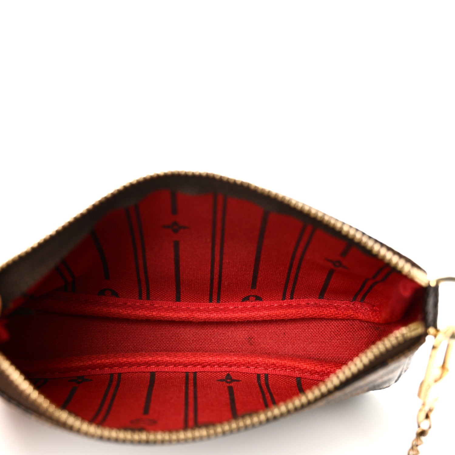 Louis Vuitton Damier Ebene Complice Trunks and Bags Mini Pochette Accessories Red 5 of 10
