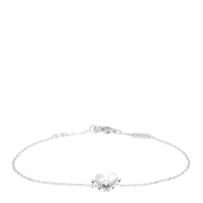 Van Cleef & Arpels 18K White Gold Diamond Mini Frivole Bracelet 1 of 5
