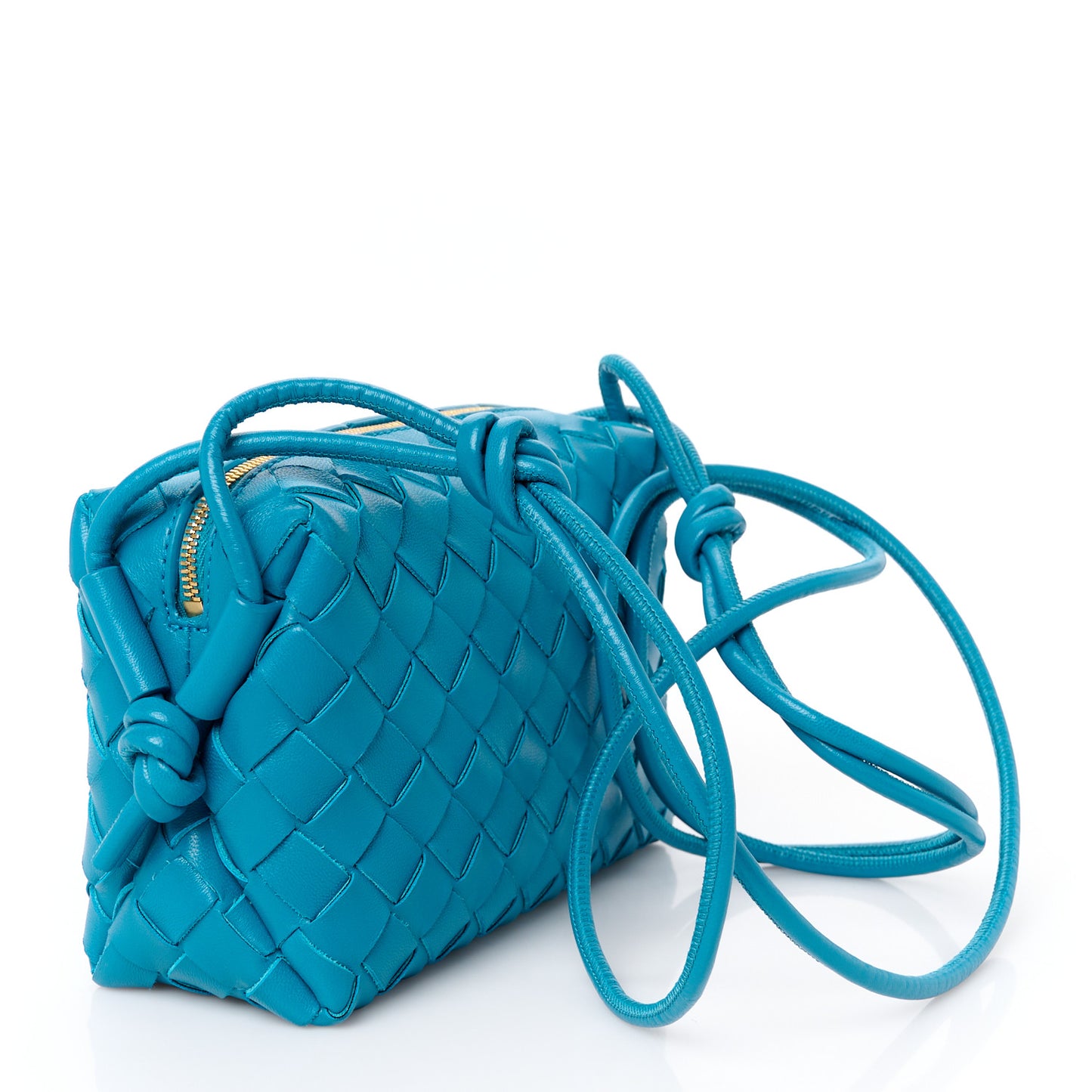 Nappa Intrecciato Mini Loop Camera Bag Blueprint