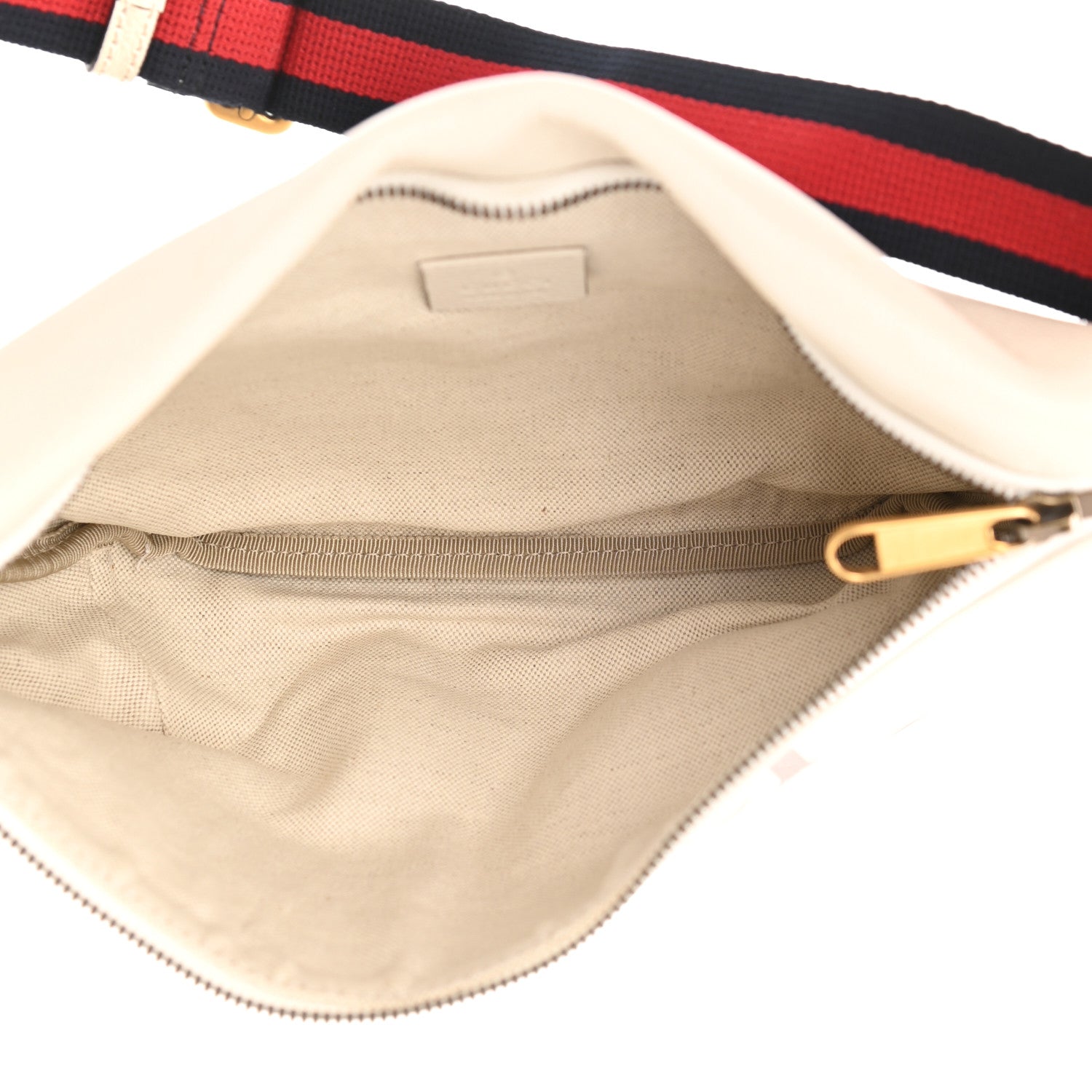 Gucci Grained Calfskin Logo Belt Bag White 5 of 11
