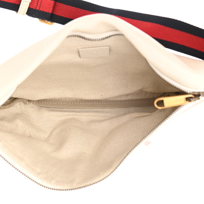 Gucci Grained Calfskin Logo Belt Bag White 5 of 11