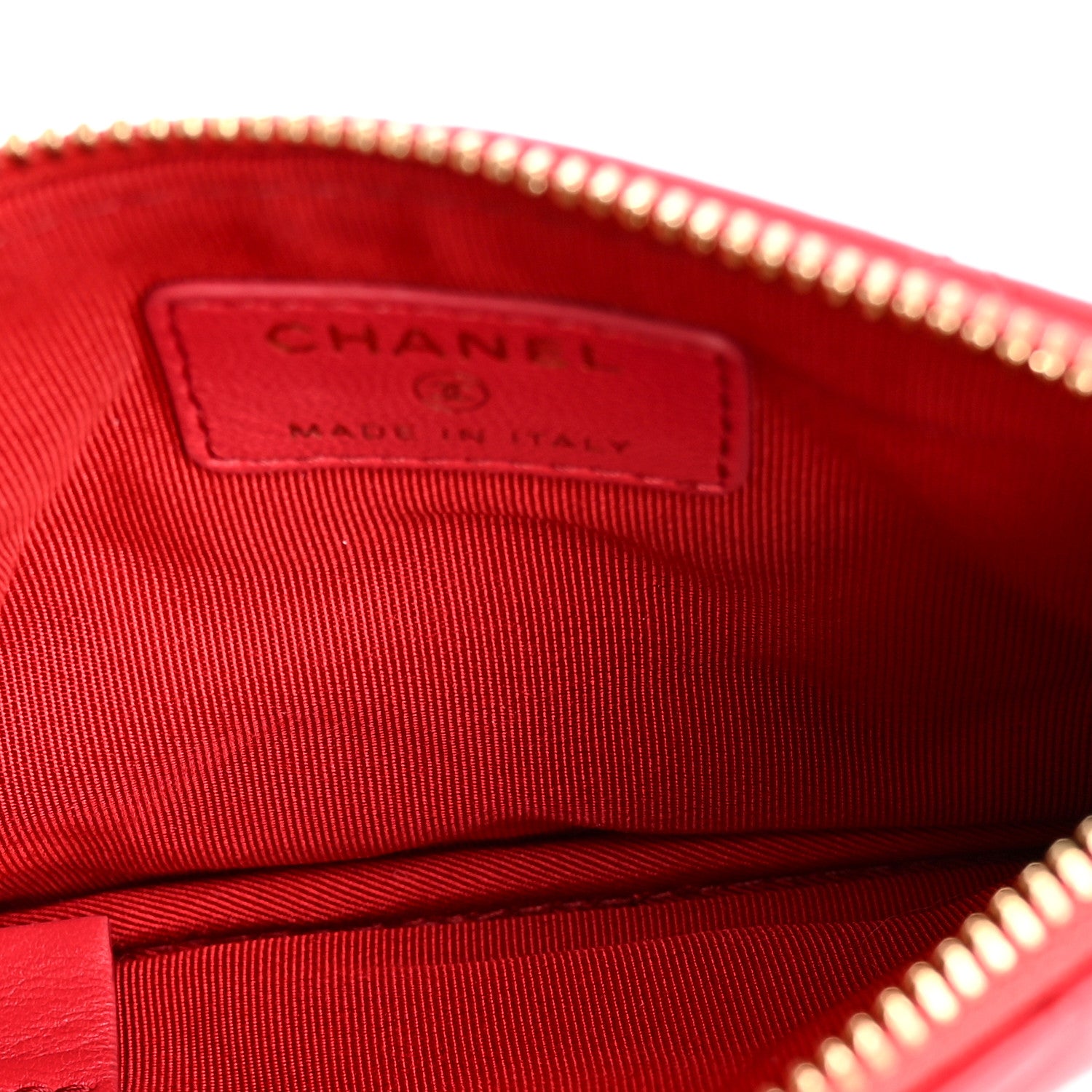 Chanel Lambskin Quilted Small Cosmetic Case Dark Pink 5 of 7
