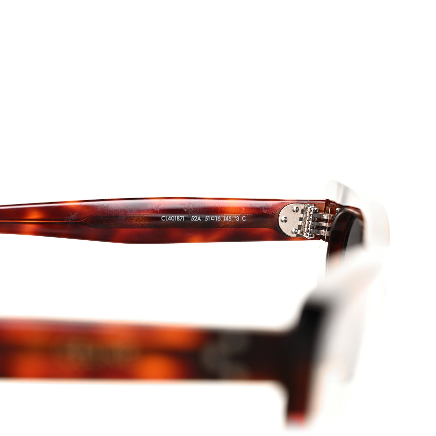 Celine Acetate Cat Eye Sunglasses CL40187I Tortoise 5 of 7