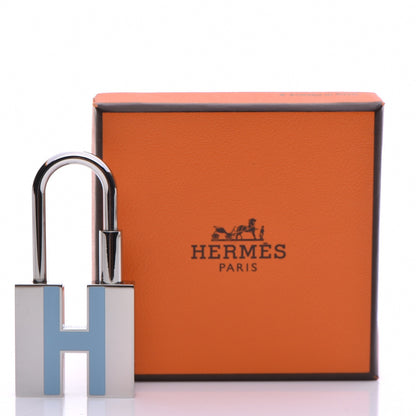 Hermes Palladium Lacquer Cadenas Neon Lock Ciel 6 of 6