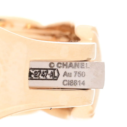 Chanel 18K Yellow Gold Coco Crush Earrings 4 of 5