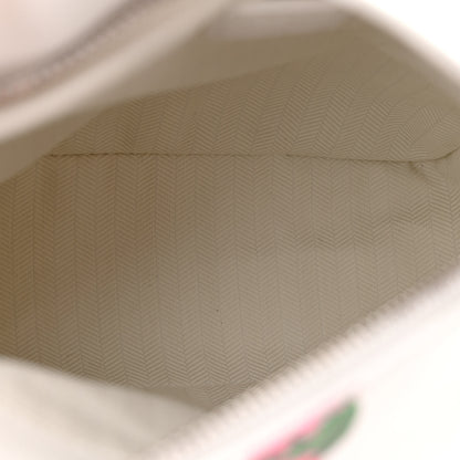 Loewe Satin Calfskin Flower Print Mini Puzzle Edge Bag White Multicolor 5 of 15