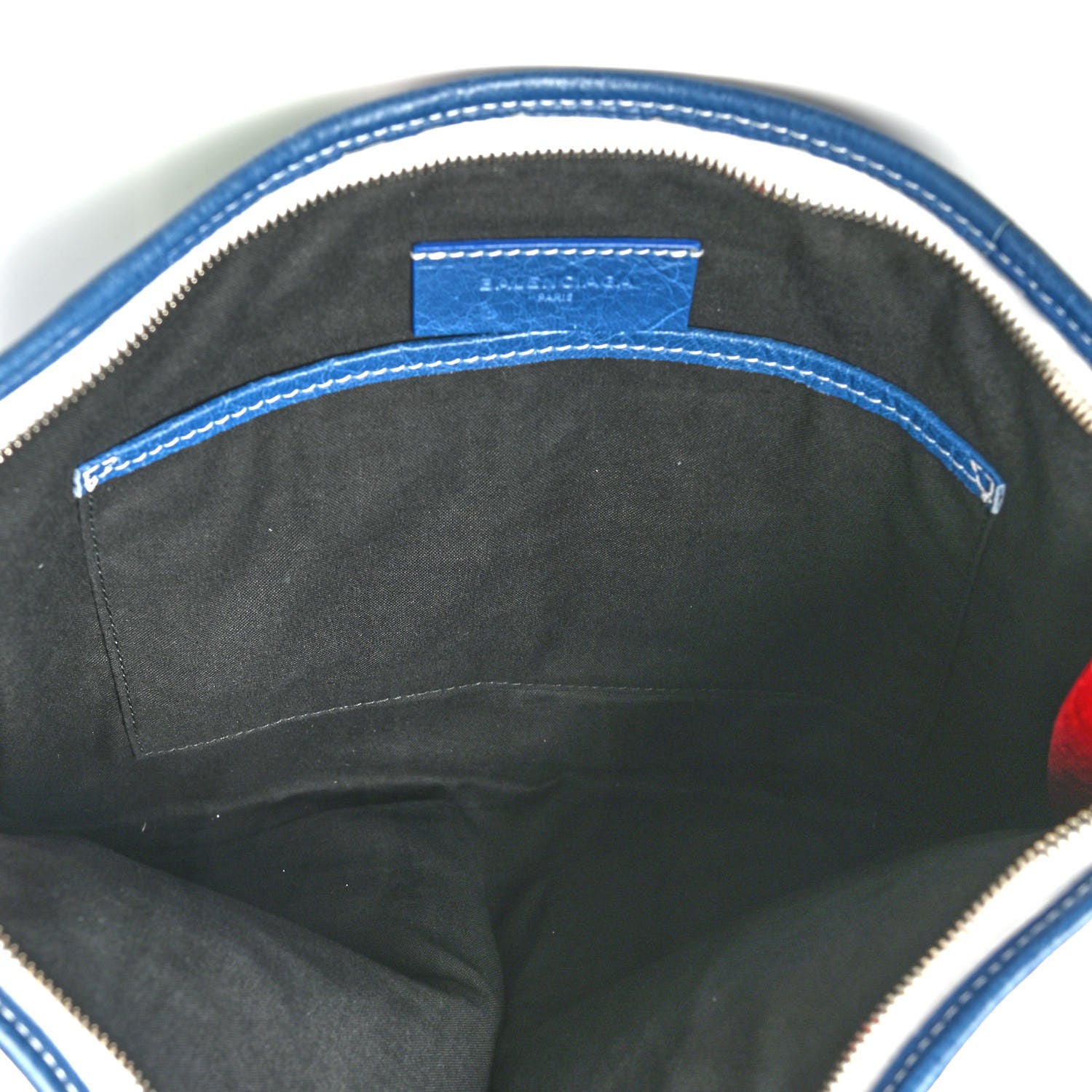 Balenciaga Veau Arena Multicolore Bazar Pouch Red White Blue Green 5 of 10