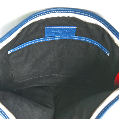 Balenciaga Veau Arena Multicolore Bazar Pouch Red White Blue Green 5 of 10