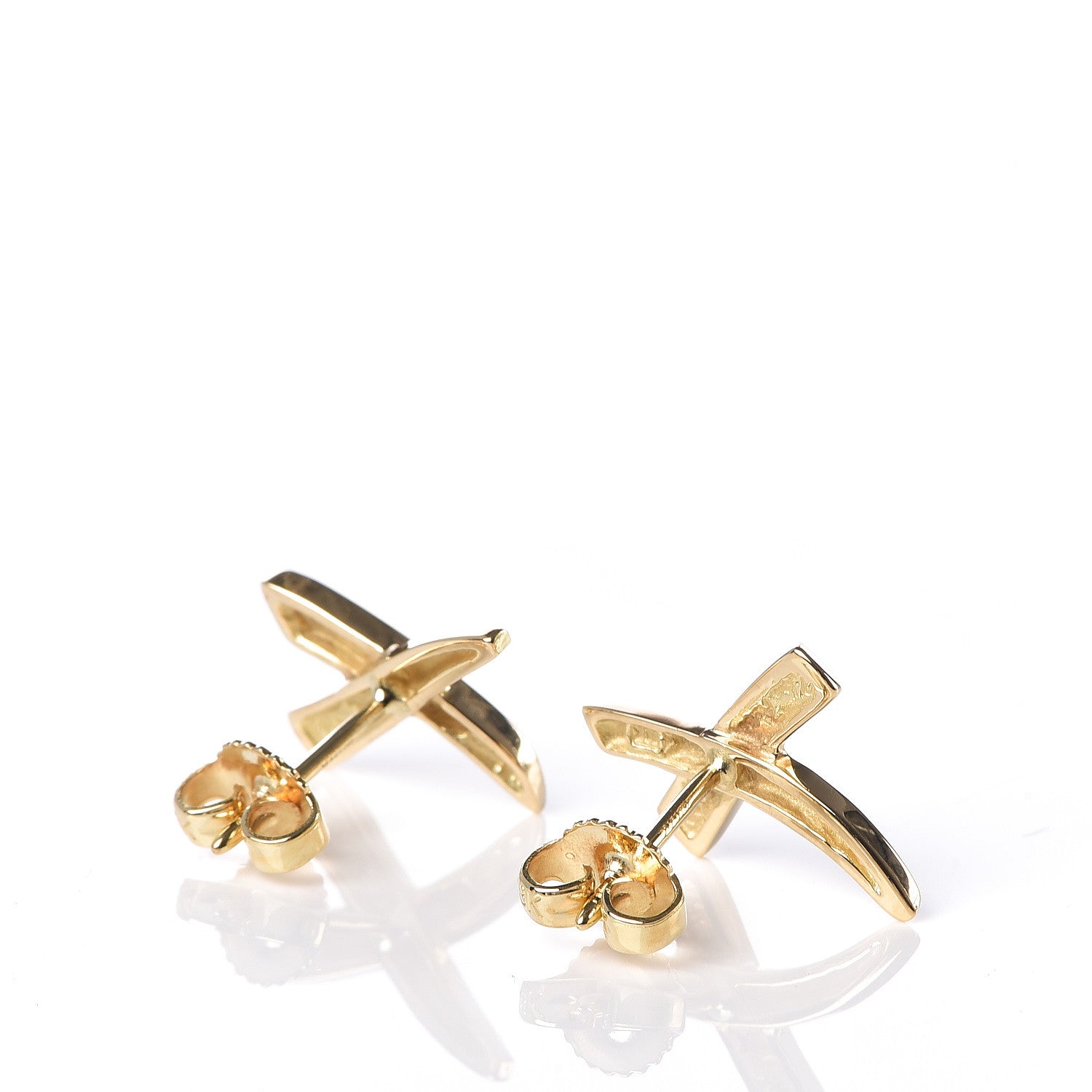 Tiffany 18K Yellow Gold Paloma's Graffiti X Earrings 3 of 5