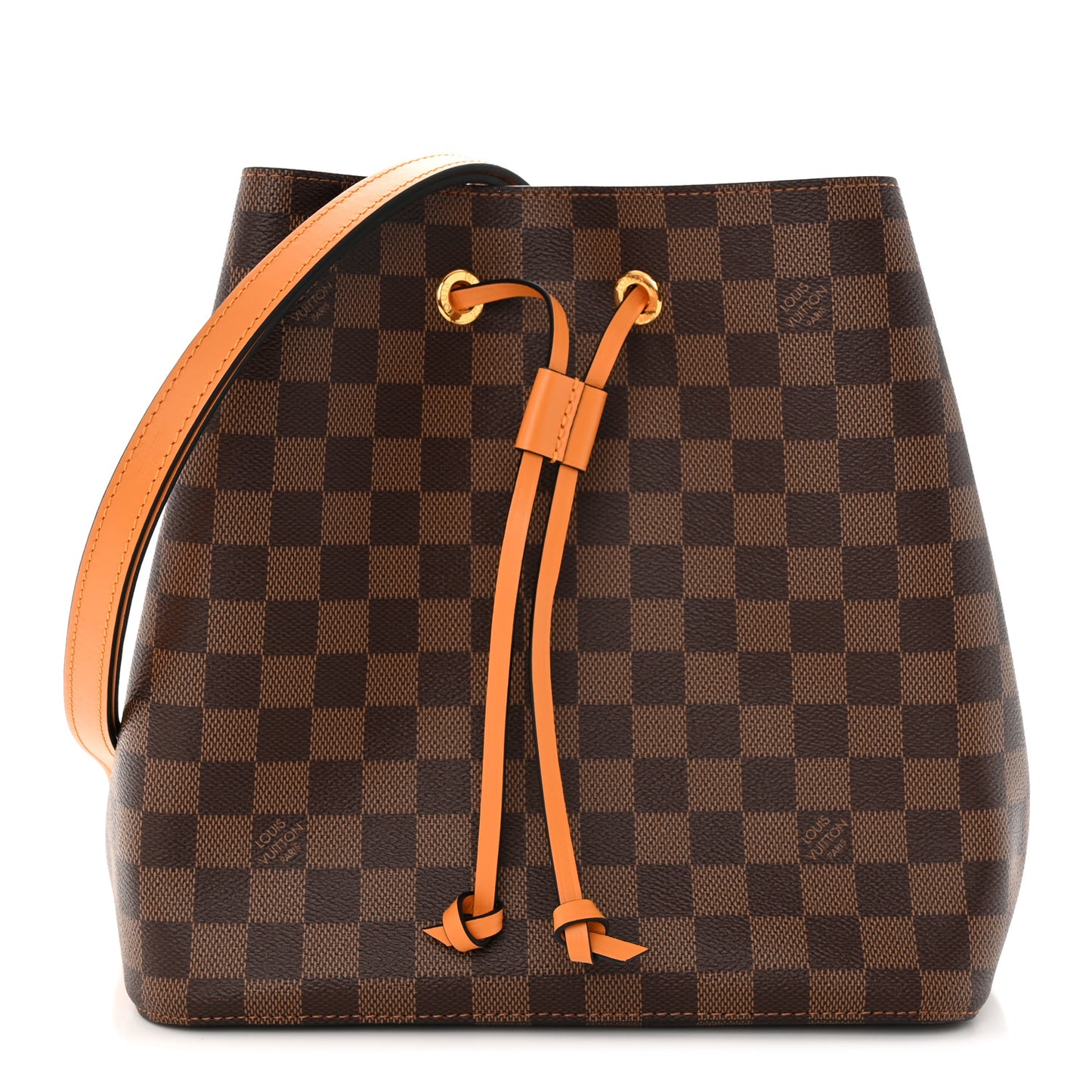 Damier Ebene Neonoe MM Safran