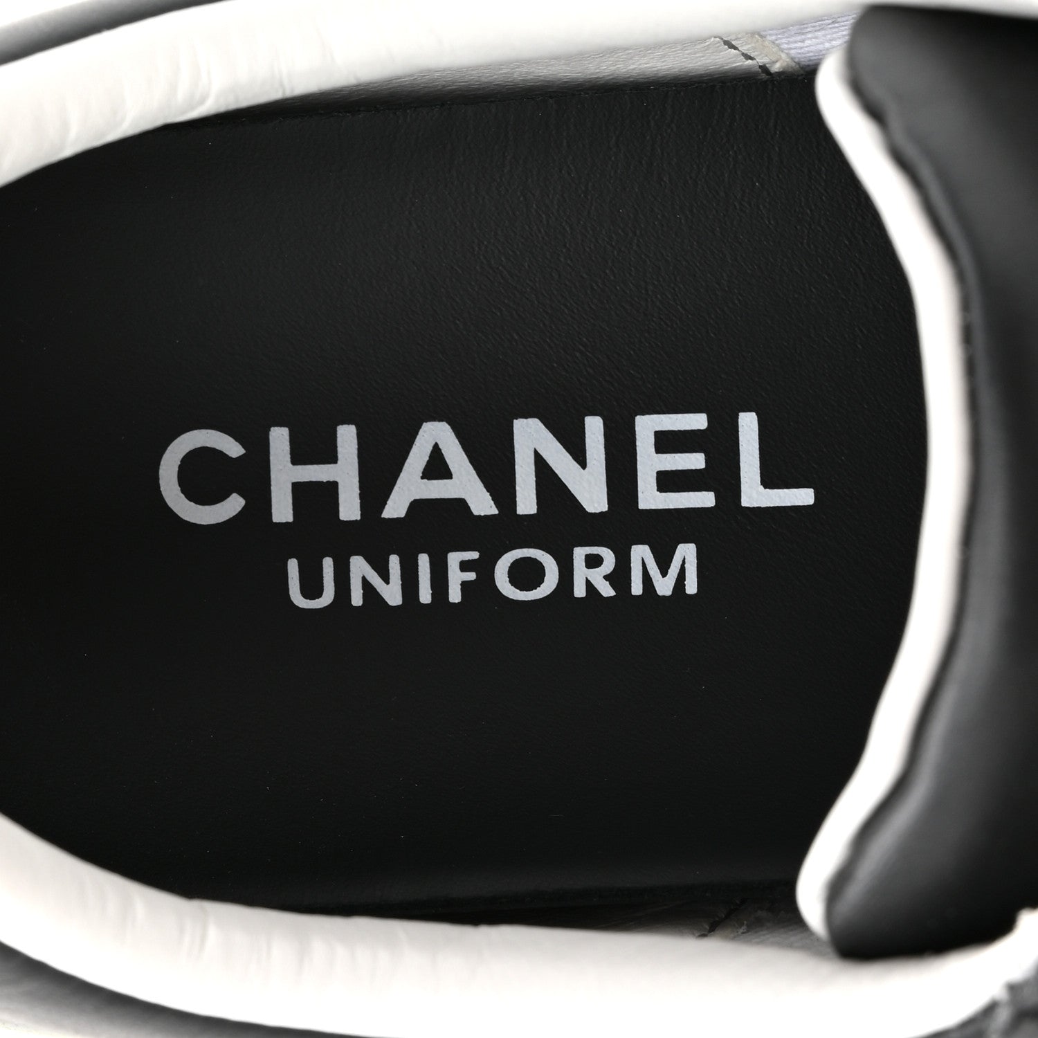 Chanel Calfskin CC Womens Sneakers 37 Black 9 of 10