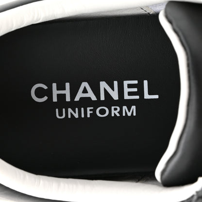 Chanel Calfskin CC Womens Sneakers 37 Black 9 of 10
