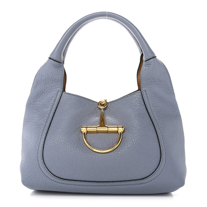 Gucci Grained Calfskin Softbit Medium Shoulder Bag Dusty Blue 1 of 12