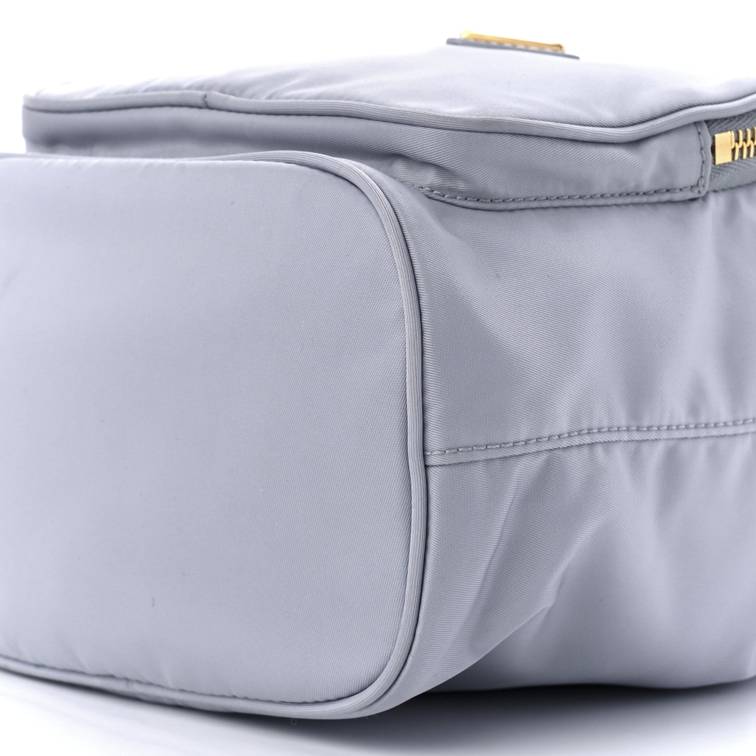 Prada Re-Nylon Saffiano Mini Bucket Crossbody Bag Fiordaliso 10 of 10