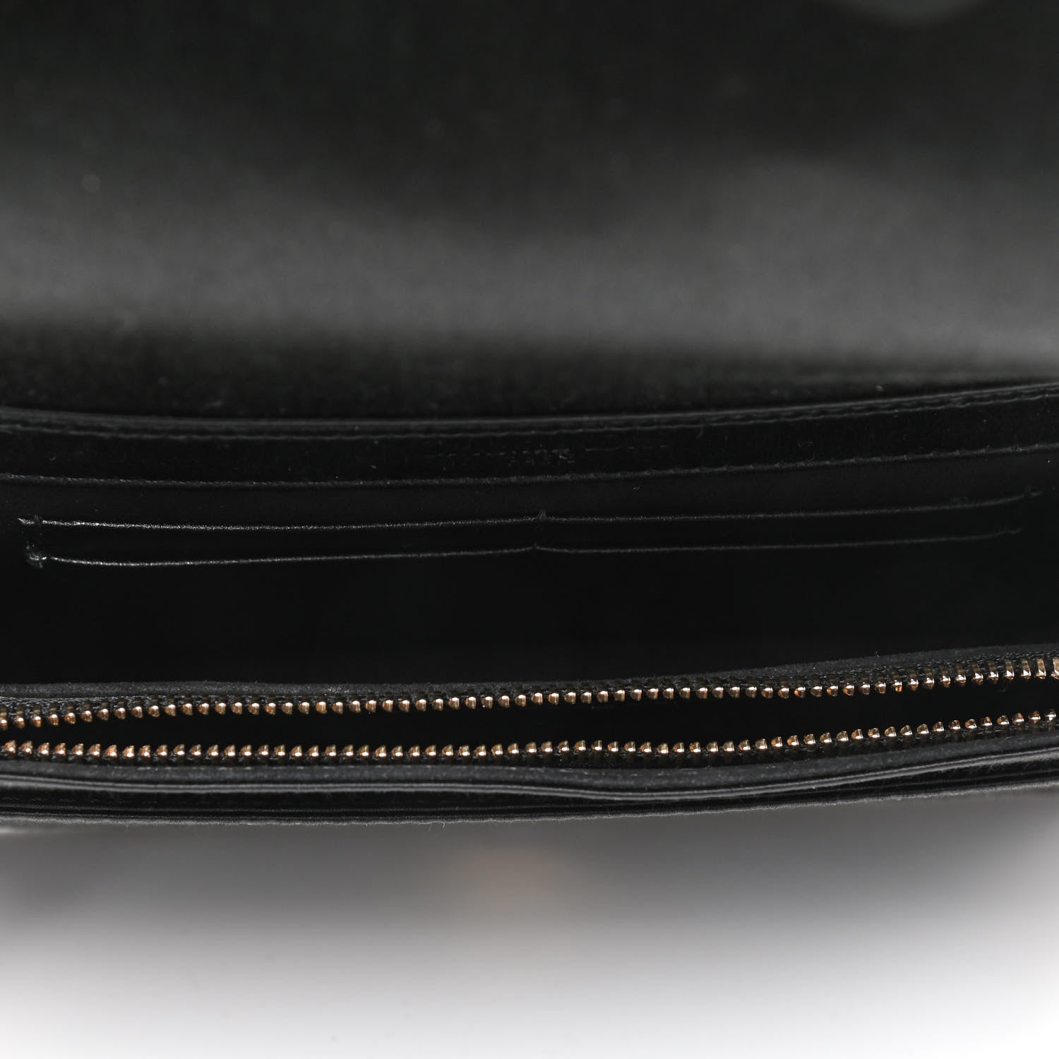 Christian Dior Satin Diorama Wallet on Chain Pouch Black 4 of 4