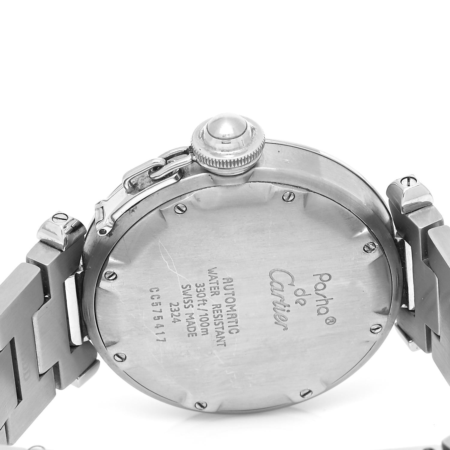 Cartier Stainless Steel 35mm Pasha C Automatic Watch Pink 4 of 4