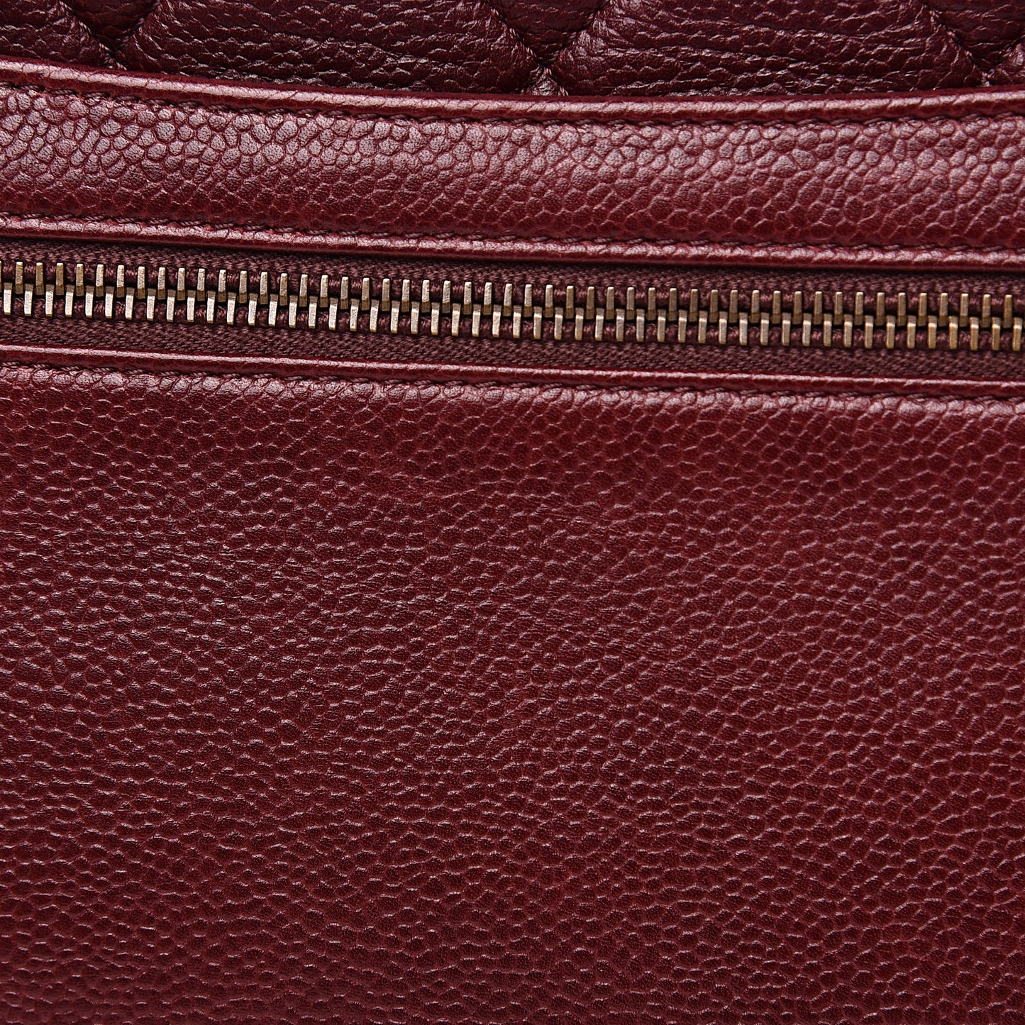 Caviar Quilted Large Retro Class Flap Burgundy