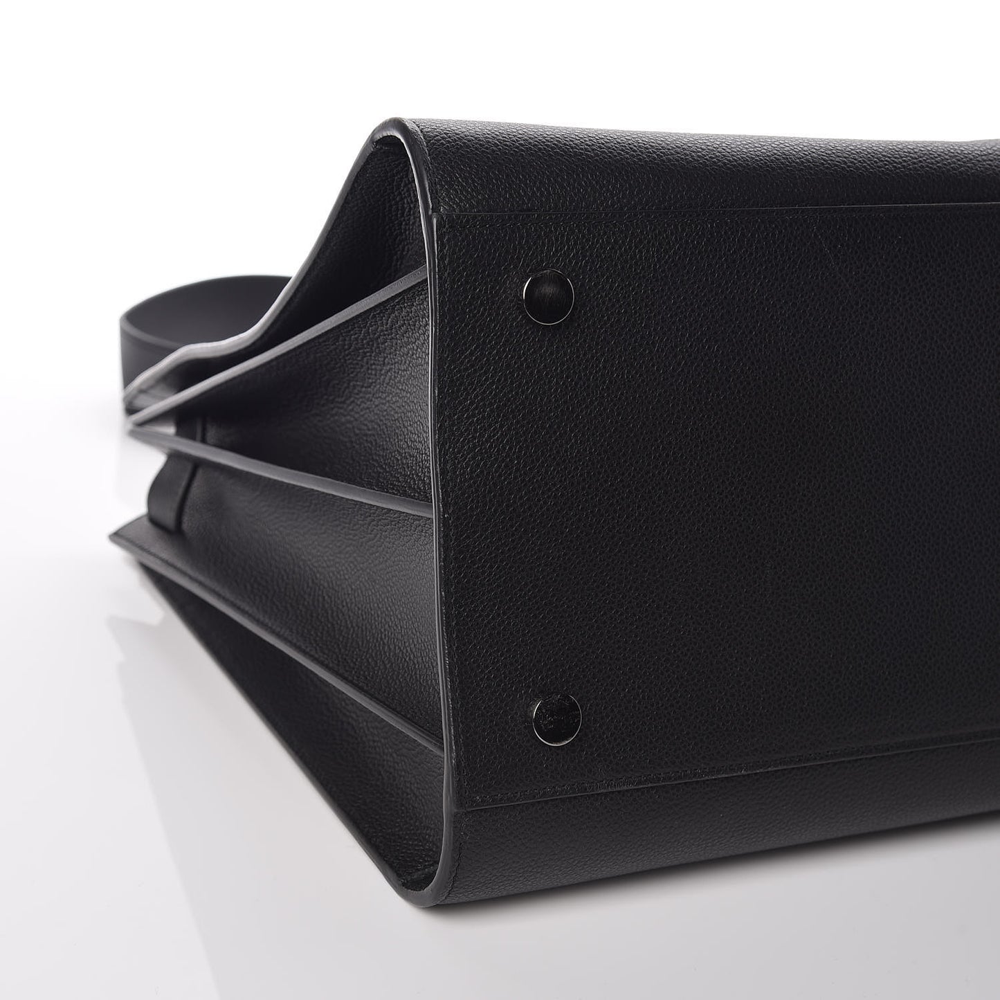 Grained Calfskin Large Sac De Jour Carryall Black