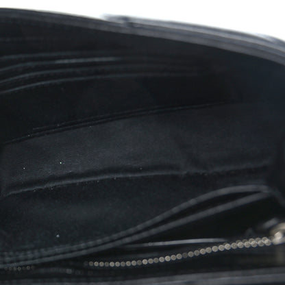 Saint Laurent Calfskin Y Quilted Monogram Toy Loulou Crossbody Bag Black 5 of 9