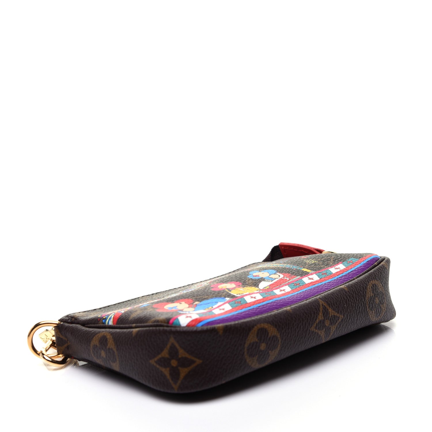 Louis Vuitton Monogram 2020 Christmas Animation Bumper Cars Mini Pochette Accessories Coquelicot 4 of 11
