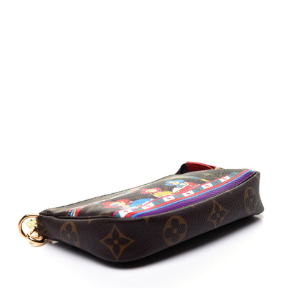 Louis Vuitton Monogram 2020 Christmas Animation Bumper Cars Mini Pochette Accessories Coquelicot 4 of 11
