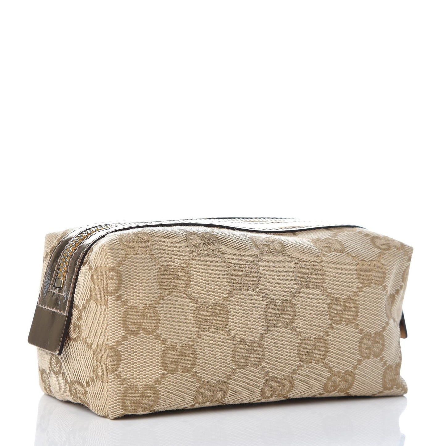 Monogram Small Cosmetic Case Metallic Bronze