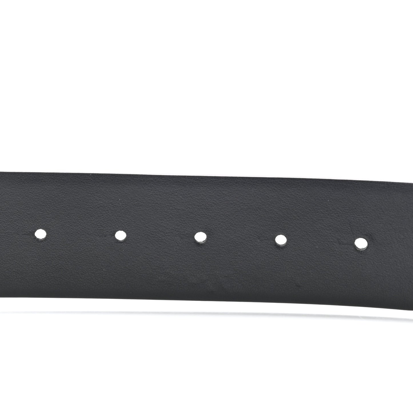 Glossy Calfskin Monochrome VLogo 40mm Belt 85 34 Black