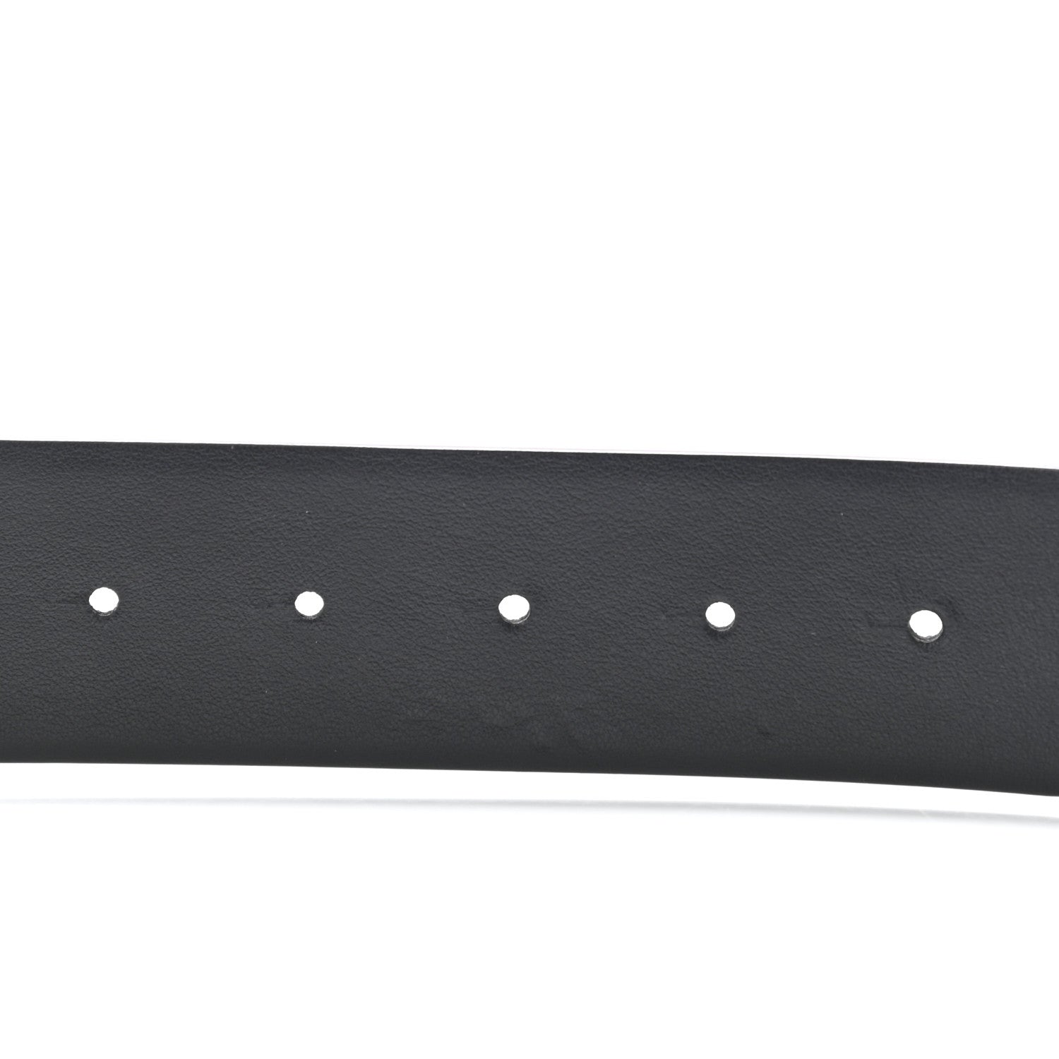 Valentino Garavani Glossy Calfskin Monochrome VLogo 40mm Belt 85 34 Black 4 of 6