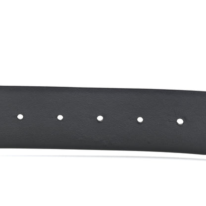 Valentino Garavani Glossy Calfskin Monochrome VLogo 40mm Belt 85 34 Black 4 of 6