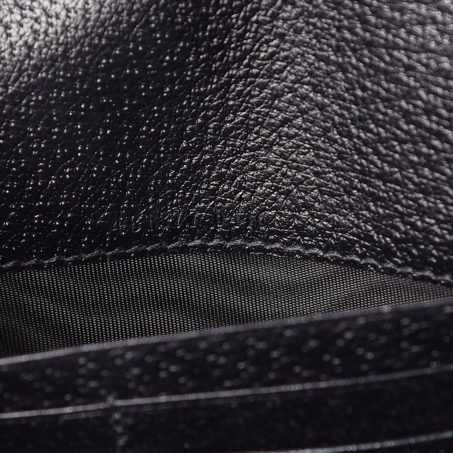 Calfskin Web Mini Dionysus Chain Wallet Black