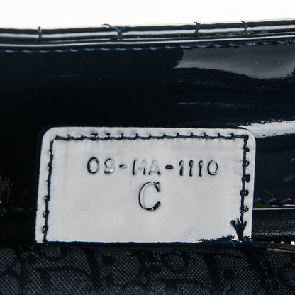 Christian Dior Patent Cannage Large Lady Dior Navy Blue 7 of 7
