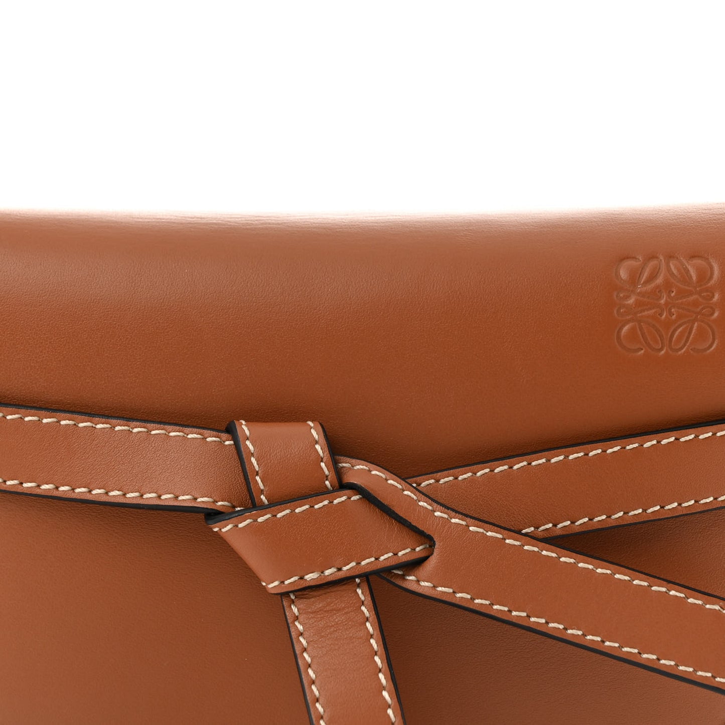 Calfskin Mini Gate Belt Bag Tan