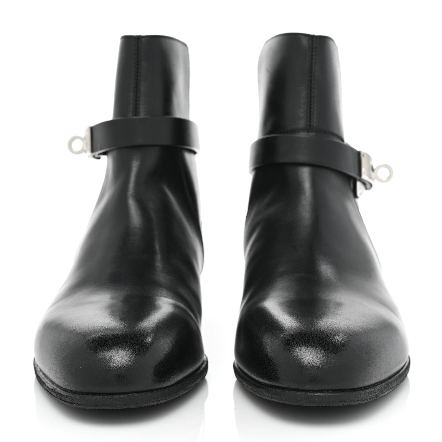 Hermes Calfskin Neo Low Boots 36 Black 2 of 9