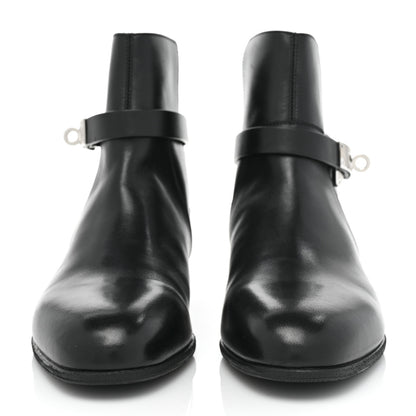 Hermes Calfskin Neo Low Boots 36 Black 2 of 9