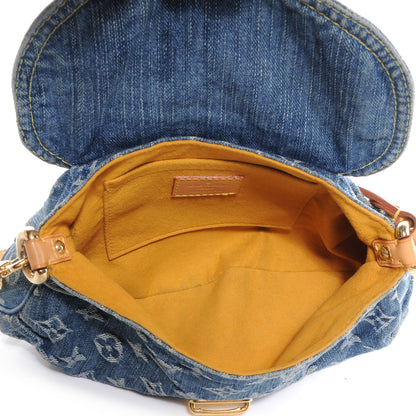 Louis Vuitton Monogram Denim Mini Pleaty Blue 5 of 10