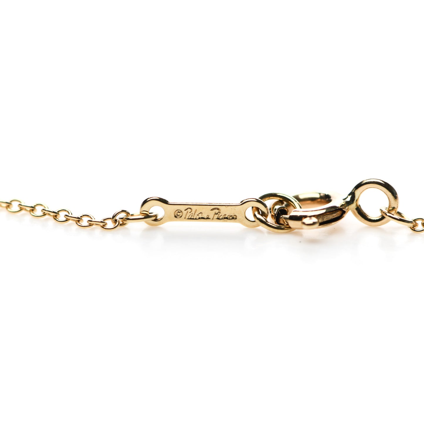 18K Yellow Gold Blue Topaz Olive Leaf Pendant Necklace